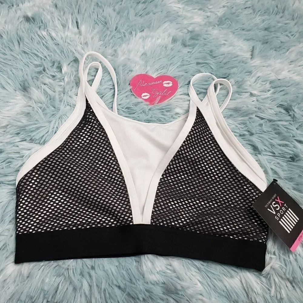 VS White Black VSX Logo The Show-Off Racerback XS